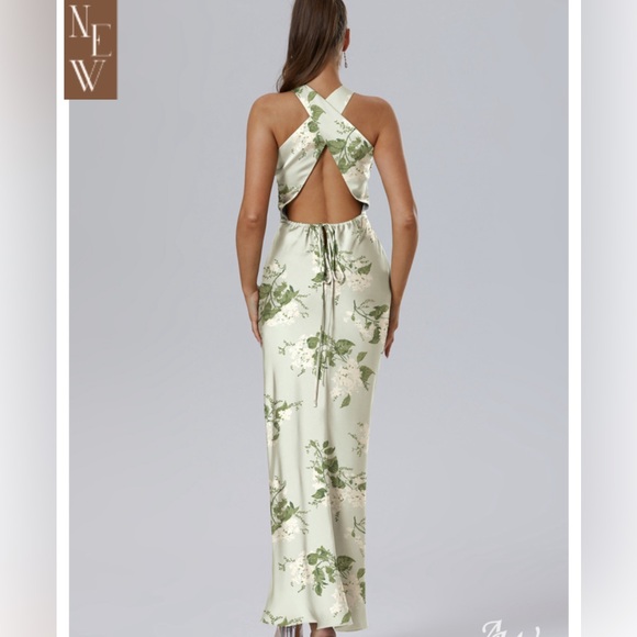 Sage Floral Dress | AW TEIGNE DRESS - Picture 3 of 4